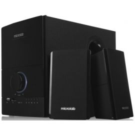 Microlab Акустична система M-500U 2.1, 40W, mini-jack/USB/SD, пк, чорний