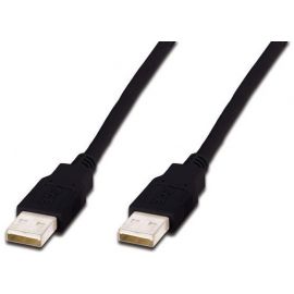 Digitus USB 2.0 (AM/AM)[Кабель USB-A (M/M) заряджання/синхронізації, 1м, чорний]
