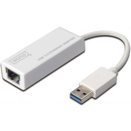 Digitus Адаптер USB 3.0 to Gigabit Ethernet, білий