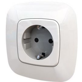 Legrand Valena ALLURE розетка силова Schuko 16А 250В[автоматичні клеми, антрацит]