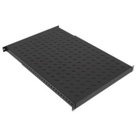 ZPAS Полиця 19", 1U, регульована, глибина 500-900 мм, 150кг максимально, чорна