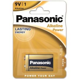 Panasonic Батарейка ALKALINE POWER лужна 6LF22(6LR61, MN1604, MX1604, Крона) блістер, 1 шт.