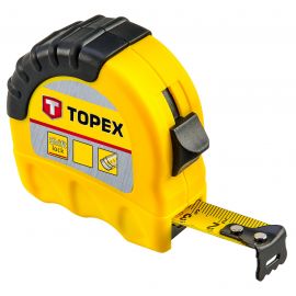 Topex Рулетка, сталева стрічка, корпус двокомпонентний, 25мм х 10м