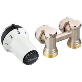 Danfoss Комплект термостатичний RAS-CK + RLV-KS, 1/2", M30x1.5, кутовий