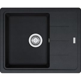 Franke Мийка кухонна Basis, фраграніт, прямокутник, з крилом, 620х500х200мм, чаша - 1, накладна, BFG 611-62, онікс