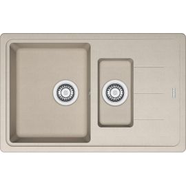 Franke Мийка кухонна Basis, фраграніт, прямокутник, з крилом, 780х500х200мм, чаша - 2, накладна, BFG 651-78, сахара