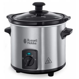 Russell Hobbs Повільноварка Compact Home, 145Вт, чаша-2л, механічне керування, знімна кришка, нерж. сталь, сірий