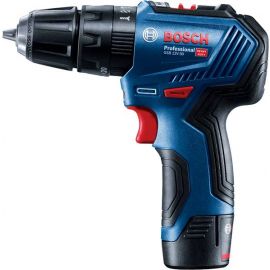 Bosch Шурупокрут-дриль ударний акумуляторний GSB 12V-30 12В 2х2А·год 18·30Нм 0-420·1600об·хв кейс 0.82кг