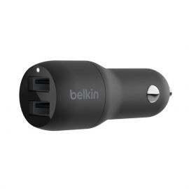 Belkin Зарядний пристрій автомобільний 24Вт 2хUSB-A, чорний