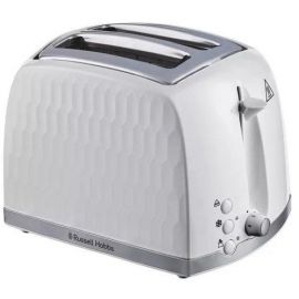 Russell Hobbs Тостер Honeycomb, 850Вт, пластик, широкі слоти, білий