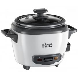 Russell Hobbs Рисоварка, 200Вт, чаша-0,7л, механічне керування, знімна кришка, нерж. сталь, чорно-біла