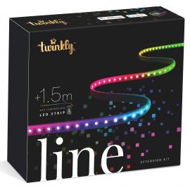 Twinkly Smart LED Twinkly Line RGB, підсвічування плюс 1,5м, Gen II, IP20, кабель чорний