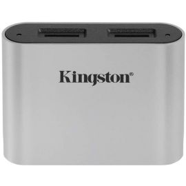 Kingston Кардрідер USB 3.2 Type-C > 2x microSD UHS-II Workflow Срібний
