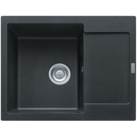 Franke Мийка кухонна Maris, фраграніт, прямокутник, з крилом, 620х500х200мм, чаша - 1, накладна, MRG 611-62, онікс