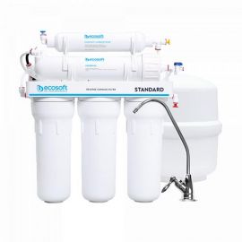 Ecosoft Фільтр зворотнього осмосу Standard 5-50 (1 вугілл. картридж, простий кран, 50 галл/добу)