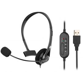 2E Гарнітура ПК моно On-ear CH11 USB, omni-mic, 2м, чорний
