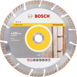 Bosch Диск алмазний Stf Universal 230-22.23, по бетону