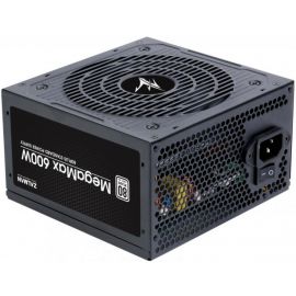Zalman Блок живлення Megamax (600W), 83%, 80+ White, 120mm, 1xMB 24pin(20+4), 2xCPU (8pin+4pin), 4xMolex, 6xSATA, 2xPCIe 8pin(6+2)