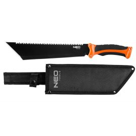 Neo Tools Мачете Full Tang, 400мм, лезо 255мм, рукоятка ABS+TPR, пила на обусі, чохол
