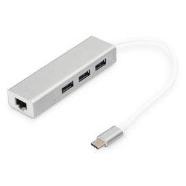 Digitus Концентратор USB-C - USB 3.0 3 Port Hub + Gigabit Ethernet