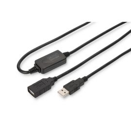 Digitus Подовжувачь USB 2.0 Active Cable, A/M-A/F, 15 m