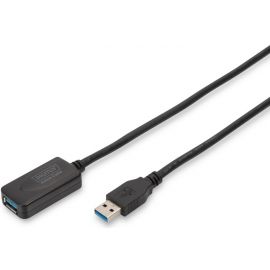Digitus Подовжувач USB 3.0 Active Cable, A/M-A/F, 5м, чорний