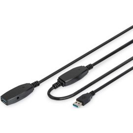 Digitus Подовжувач USB 3.0 Active Cable, A/M-A/F, 10м, чорний