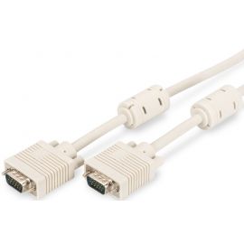 Digitus Кабель VGA (M/M) DIGITUS, 5м, ферит, бежевий
