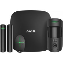 Ajax Комплект охоронної сигналізації StarterKit Cam Plus, hub 2 plus, motioncam, doorprotect, spacecontrol, jeweller, бездротовий, чорний