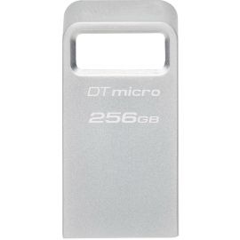 Kingston Накопичувач 256GB USB 3.2 Gen1 DT Micro R200MB/s Metal