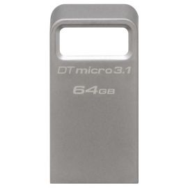 Kingston Накопичувач 64GB USB 3.2 Gen1 DT Micro R200MB/s Metal