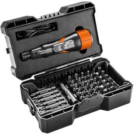 Neo Tools Викрутка, акумуляторна, micro-USB, 3.6В Li-Ion, 800мА•год, 280об•хв, 42 біт, SL,PH,PZ,Torx, кейс