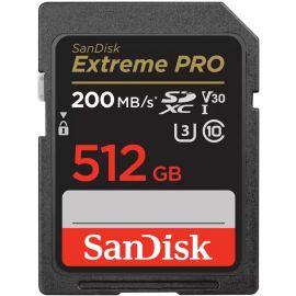 SanDisk Карта пам'яті SD 512GB C10 UHS-I U3 R200/W140MB/s Extreme Pro V30