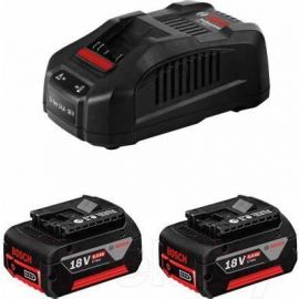 Bosch Акумуляторні батареї з ЗУ , комплект 2 шт, GBA 18Вх4.0A*год + GAL 18V-40