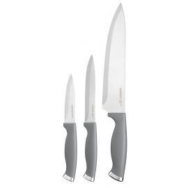 ARDESTO Набір ножів Gemini Gourmet 3 пр., сірий, нержавіюча сталь, пластик