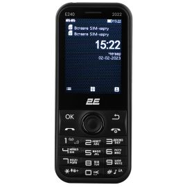 2E Мобільний телефон E240 2022 Dual SIM Black