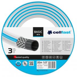 Cellfast Шланг садовий BASIC 1/2", 20м, 3 шари, до 25 Бар, -20…+60°C