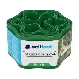 Cellfast Стрічка газонна, бордюрна, хвиляста, 10см x 9м, зелена