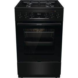Gorenje Плита комбінована, 62л, 50x60см, дисплей, IconLed, емальовані, чорний