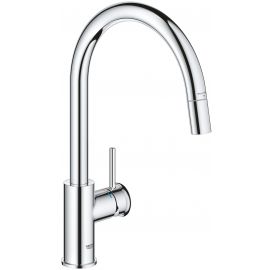 Grohe Змішувач для кухні BauClassic, довж.виливу - 215мм, поворотний, 1важіль, хром