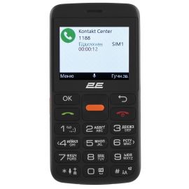 2E Мобільний телефон T180 MAX 2.3" 2SIM, 1000мА•год, чорний