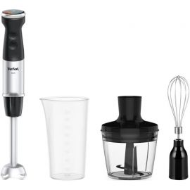 Tefal Блендер заглибний Quickchef+ 1000Вт, 3в1, чаша-800мл, чопер-500мл, турборежим, сріблясто-чорний