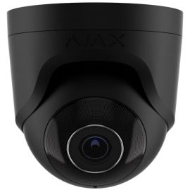 Ajax IP-Камера дротова TurretCam, 8мп, 2.8мм, Poe, True WDR, IP 65, ІЧ 35м, аудіо, кут огляду 100° до 110°, купольна, чорна