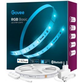 Govee Стрічка світлодіодна розумна H615A LED Strip Lights, 5м, RGB, WI-FI/Bluetooth, мікрофон, білий