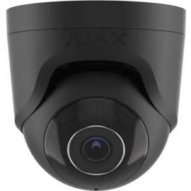 Ajax IP-Камера дротова TurretCam, 5мп, 2.8мм, Poe, True WDR, IP 65, ІЧ 35м, аудіо, кут огляду 100° до 110°, купольна, чорна