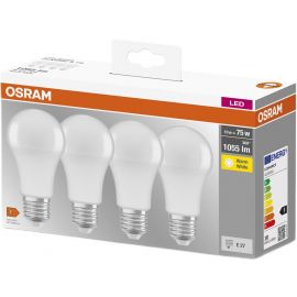 Osram Набір ламп 4шт LED E27 10Вт 2700К 1055Лм A60