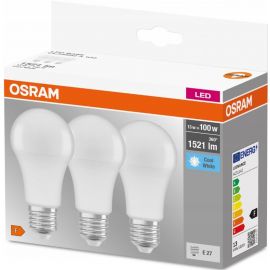 Osram Набір ламп 3шт LED E27 13Вт 4000К 1520Лм A60