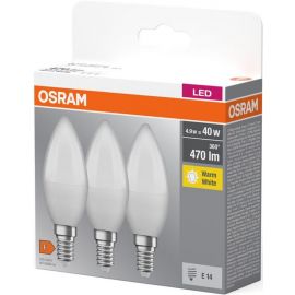Osram Набір ламп 3шт LED E14 4.9Вт 2700К 470Лм B40