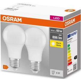 Osram Набір ламп 2шт LED E27 8.5Вт 2700К 806Лм A60