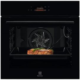 Electrolux Духова шафа електрична, 71л, A++, пара, дисплей, конвекція, піроліз, телескопічні напрямні, чорний